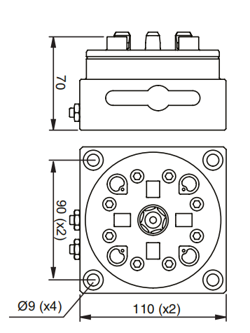 MK-A0007R Pneumatic chuck, MacroNano, 3R-610.46-3N