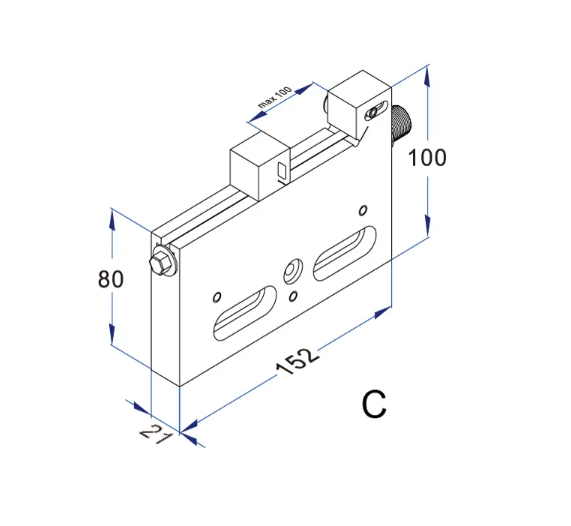 Manual wire cut vise MOD C MK-V5038