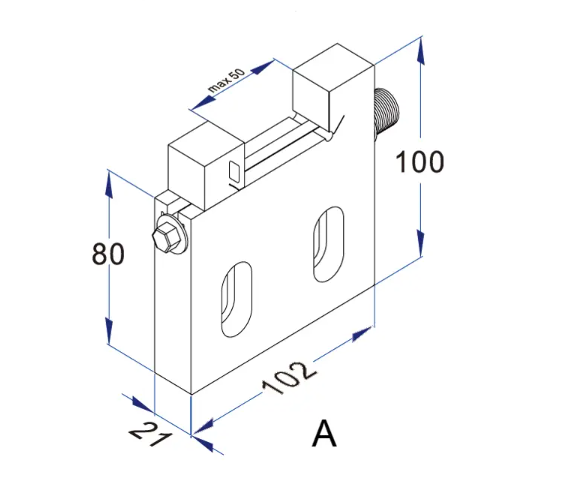Manual wire cut vise MOD C MK-V5038