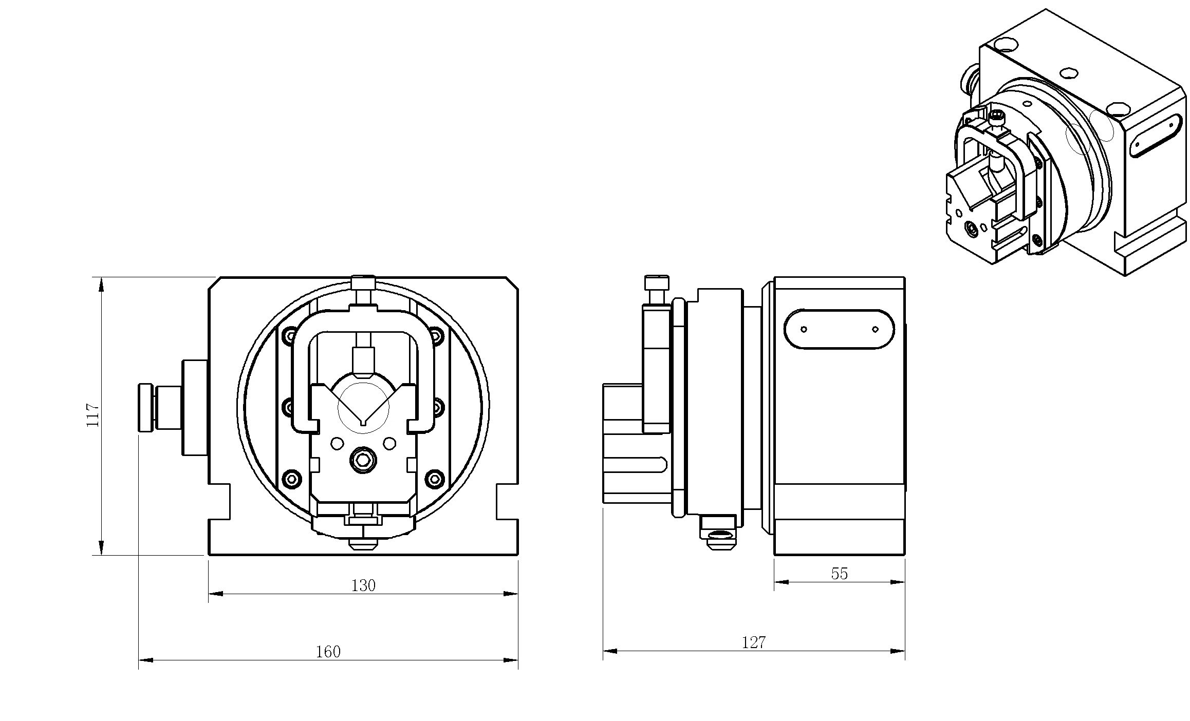 WEDM SUS vise indexing head MK-V5048